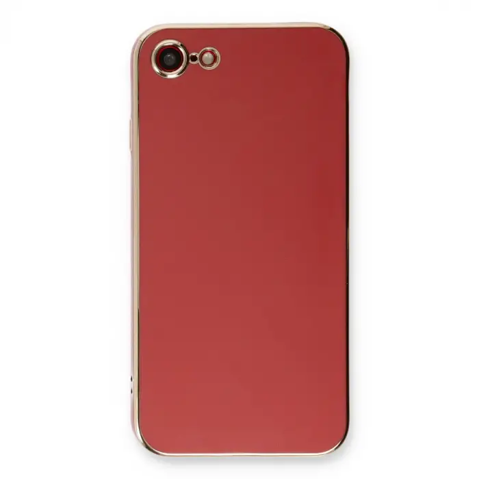 Apple İphone 7 Kılıf Volet Silikon - Kırmızı