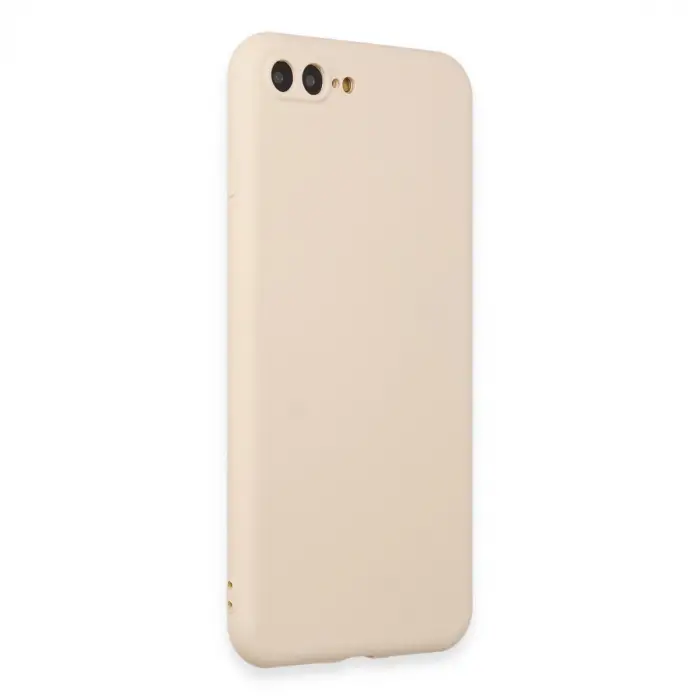 Apple İphone 7 Plus Kılıf First Silikon - Krem