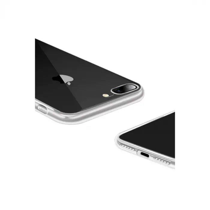 Apple İphone 8 Plus Kılıf Lüx Şeffaf Silikon