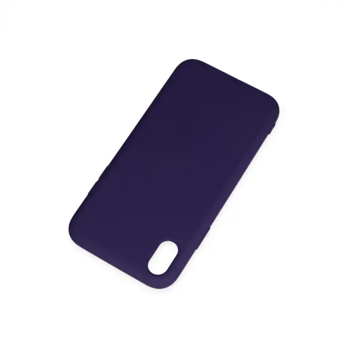 Apple İphone Xr Kılıf Nano İçi Kadife Silikon - Mor