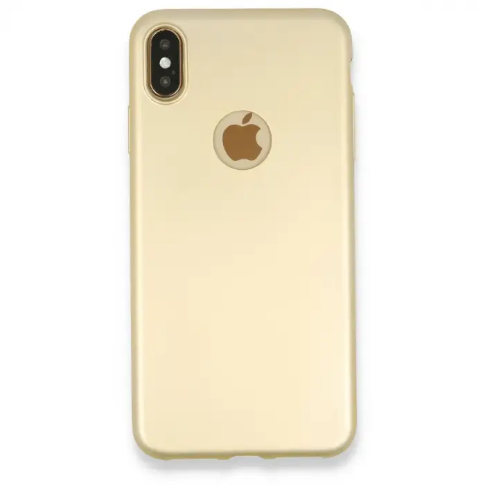 Apple İphone Xs Max Kılıf First Silikon - Gold
