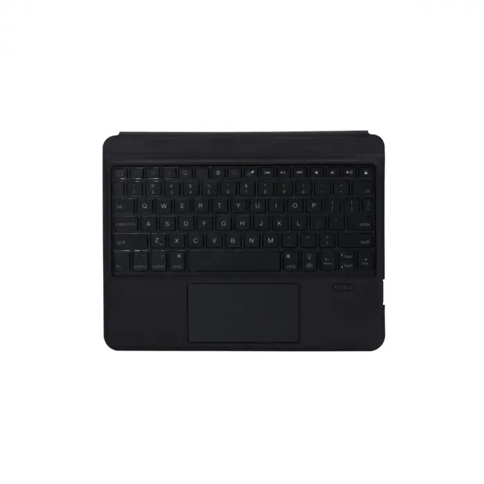 Apple T5209d İpad Pro 12.9 (2021) Kılıf İnter Ledli Klavyeli Tablet Kılıfı - Siyah