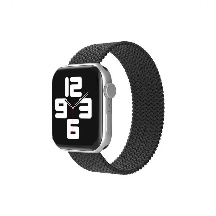 Apple Watch 38mm Ayarlı Solo Silikon Kordon (SAAT DEĞİLDİR) - Siyah