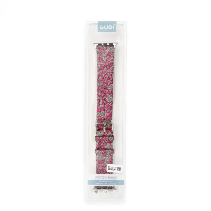 Apple Watch 38mm Creeper Desenli Kordon - Pembe