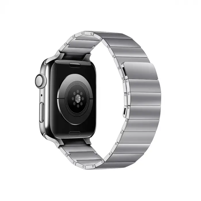 Apple Watch 38mm Kr404 Huks Kordon - Gümüş