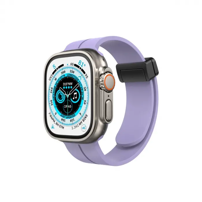 Apple Watch 38mm Kr412 Elegance Stylısh Kordon (SAAT DEĞİLDİR) - Lila