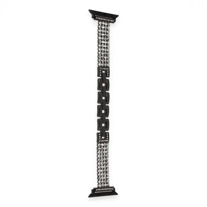 Apple Watch 38mm Live Taşlı Kordon (SAAT DEĞİLDİR) - Siyah