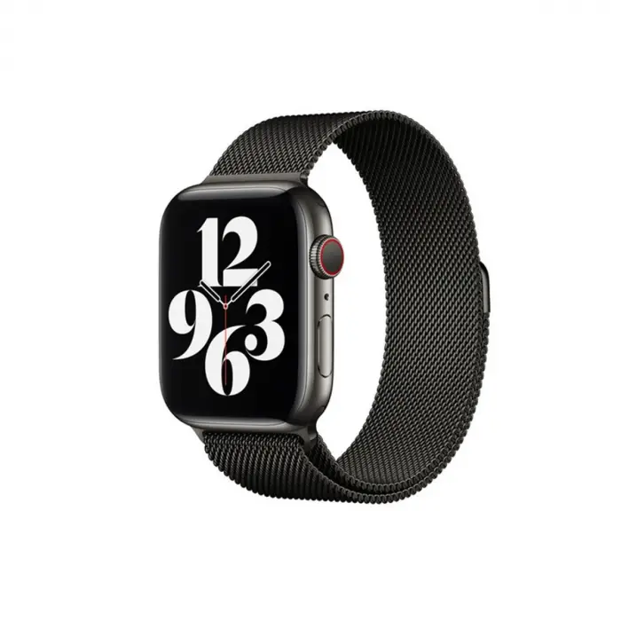 Apple Watch 38mm Metal Mıknatıslı Kordon (SAAT DEĞİLDİR) - Siyah