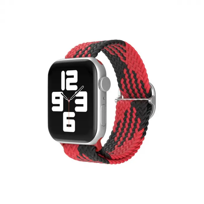 Apple Watch 42mm  Kordon (SAAT DEĞİLDİR) - Kırmızı-siyah