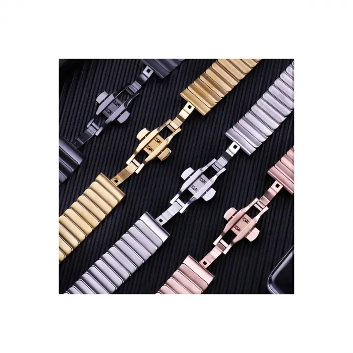 Apple Watch 42mm Kr416 Huks Kordon - Siyah