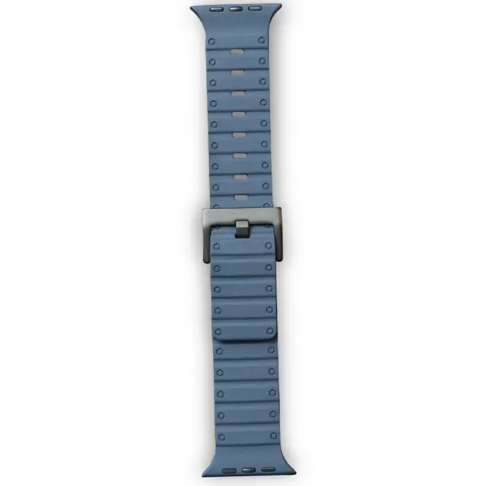 Apple Watch 42mm Magnus Mıknatıslı Silikon Kordon (SAAT DEĞİLDİR) - Mavi