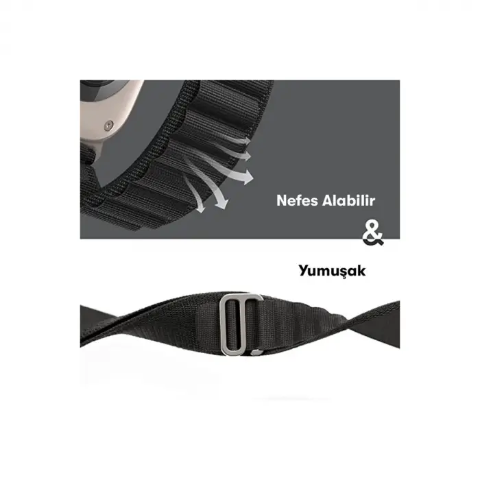 Apple Watch 42mm Mountain Kordon - Turuncu