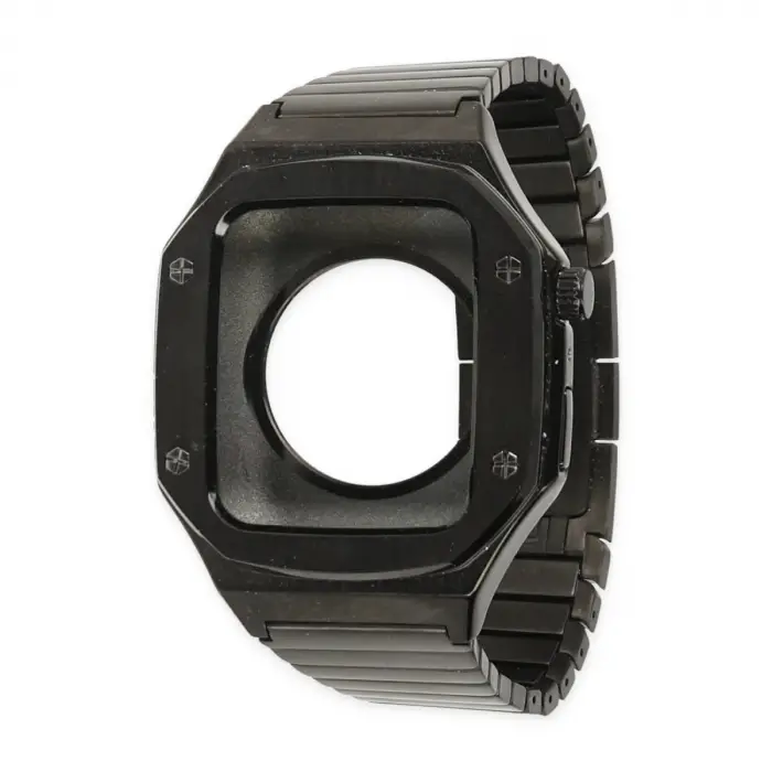 Apple Watch 44mm Kr409 Metal Kordon - Siyah