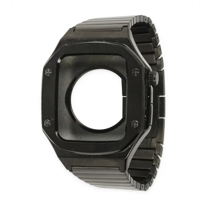 Apple Watch 45mm Kr409 Metal Kordon (SAAT DEĞİLDİR) - Siyah