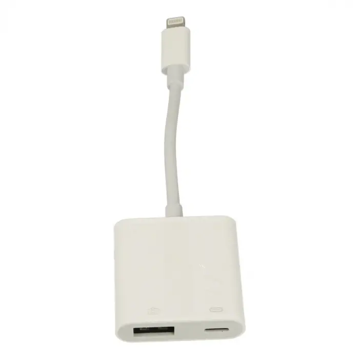 Apr22 Iphone Otg 2in1 - Beyaz