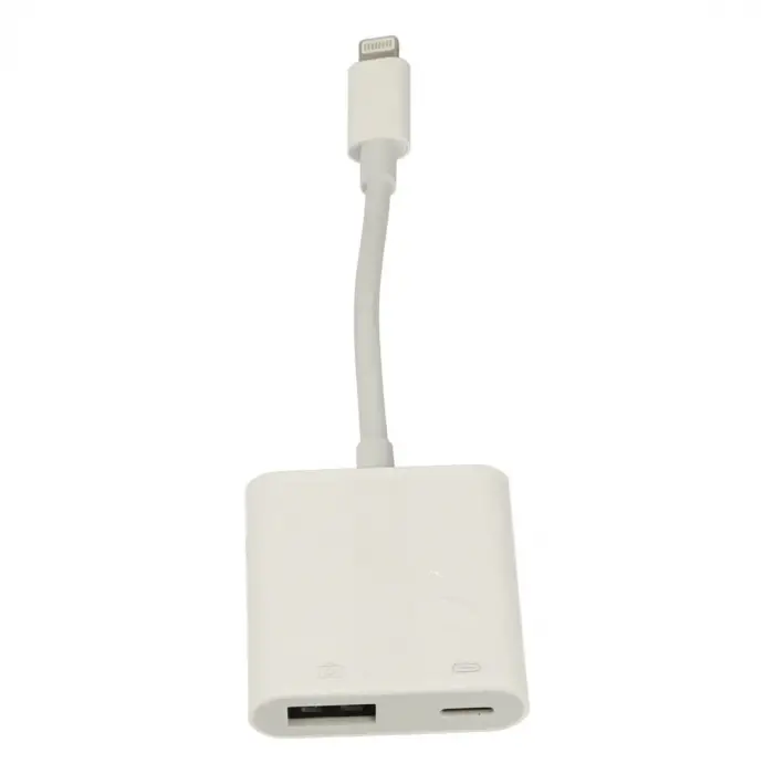 Apr22 Iphone Otg 2in1 - Beyaz