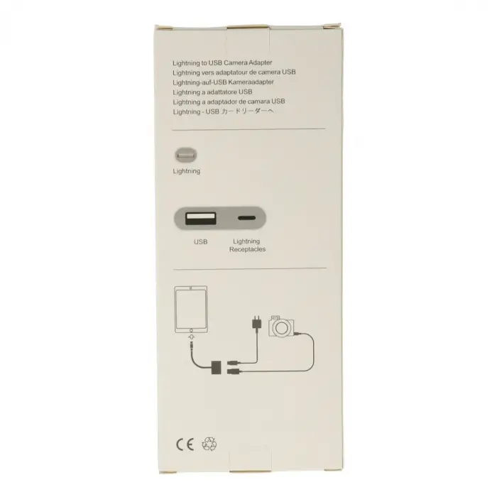 Apr22 Iphone Otg 2in1 - Beyaz