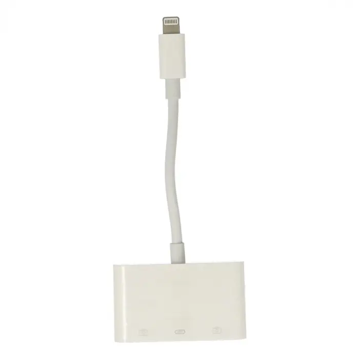 Apr23 Iphone Otg 3in1 - Beyaz