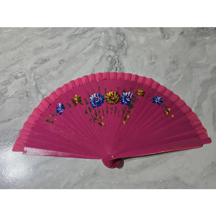 Bambu Çift Taraflı Yelpaze Karışık Renkler 12li Paket