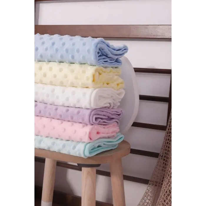 Biyeli Unisex Bebek Nohut Battaniye 80*80 Cm - Turkuaz