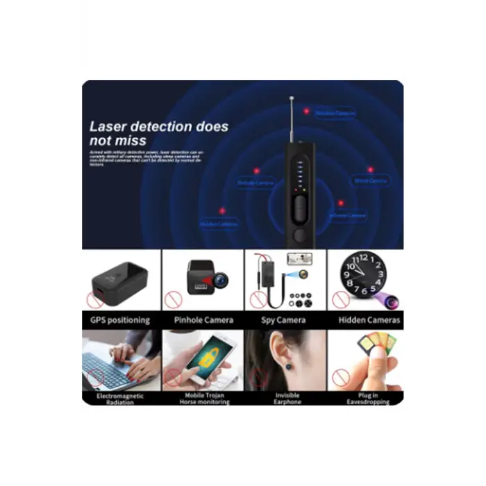 Böcek Arama Kamera Tespit Cihazı Rf Sinyal Dedektörü Akıllı Cihaz﻿﻿