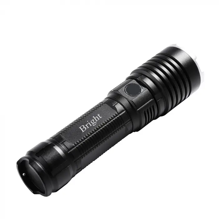 Bright Ght-5761 Xp90 Led 3 Mod Zoomlu Yağmur Suyu Geçirmez Şarjlı El Feneri 26650 Pilli