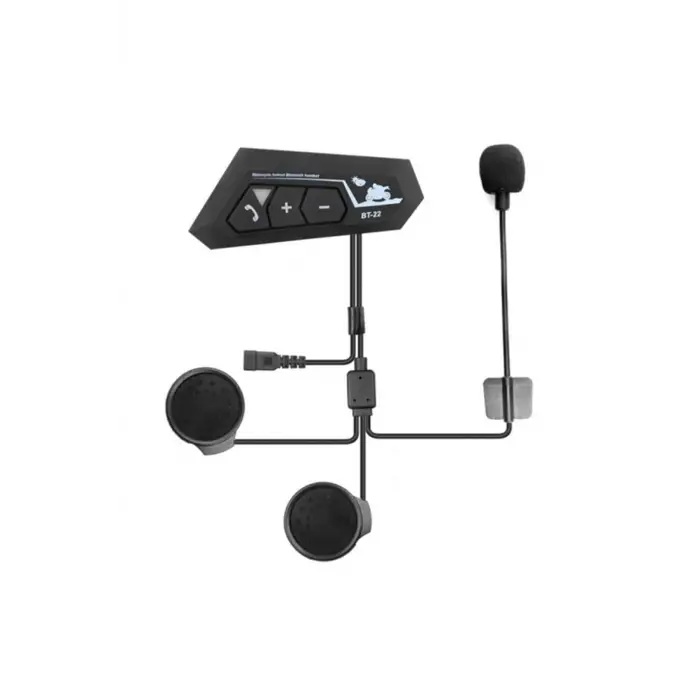 Bt22 Kask Kulaklık Bluetooth Motosiklet Kulaklık 5.0 Bluetooth Interkom Motorsiklet Kulaklık