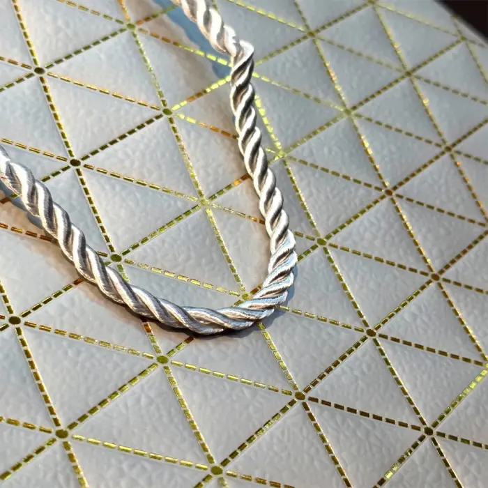 Büyük Boy Gümüş Ve Gold Desenli Karton Çanta