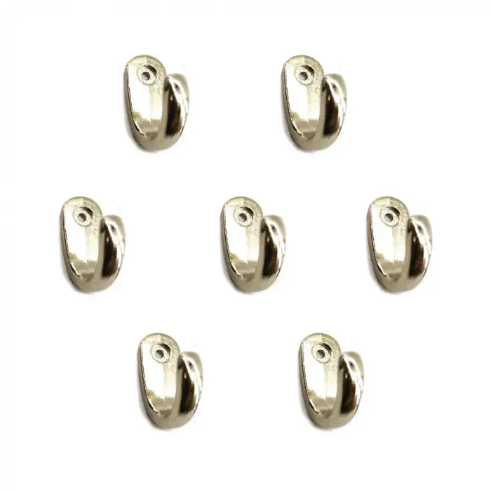 Büyük Tekli Fincan Askı, Dekor Askısı - Nikel, 100 Adet, 12x23x30 Mm