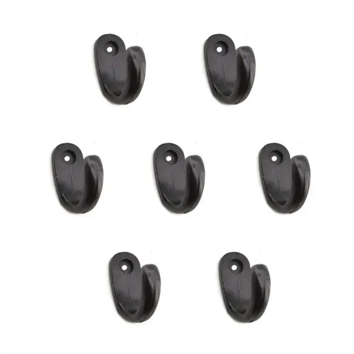 Büyük Tekli Fincan Askı, Dekor Askısı - Siyah, 12x23x30 Mm