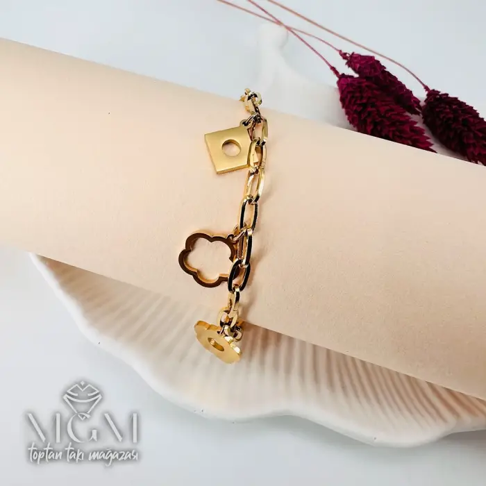 Çelik Bileklikler 17+5 Cm Uzatma Payı - Kbl0146