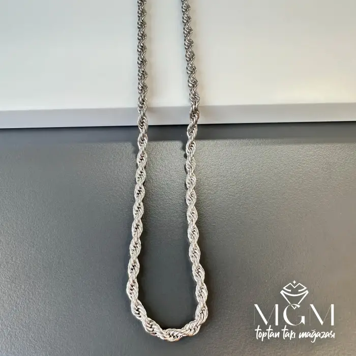 Çelik Burgu Halat Zincir 4 Mm