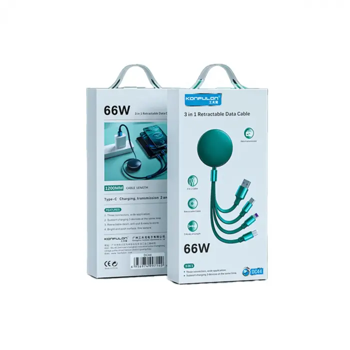 Dc44 3in1 66w Kablo - Yeşil