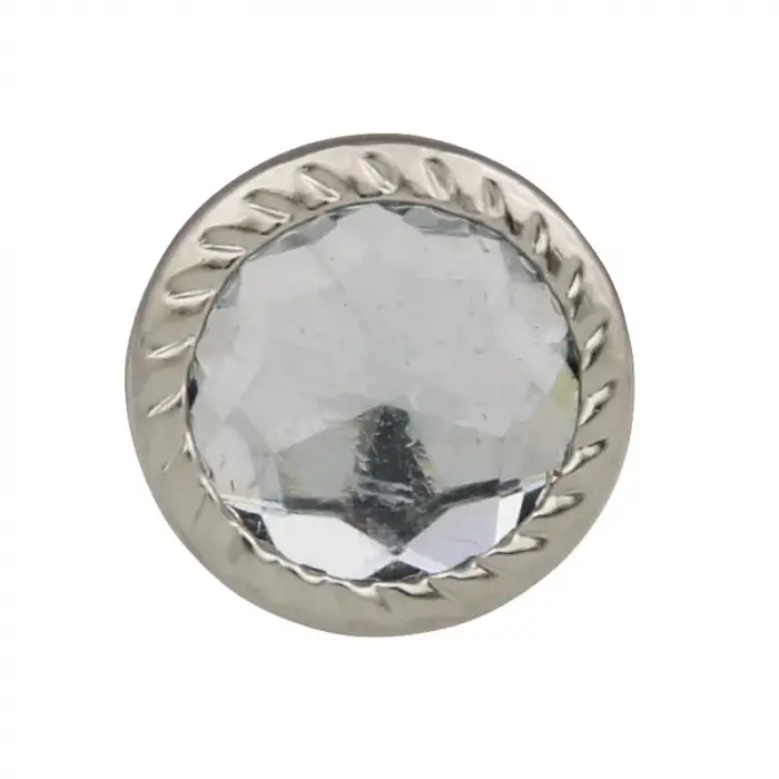 Dekoratif Parlak Taşlı Kabara Raptiye 17 Mm - 50