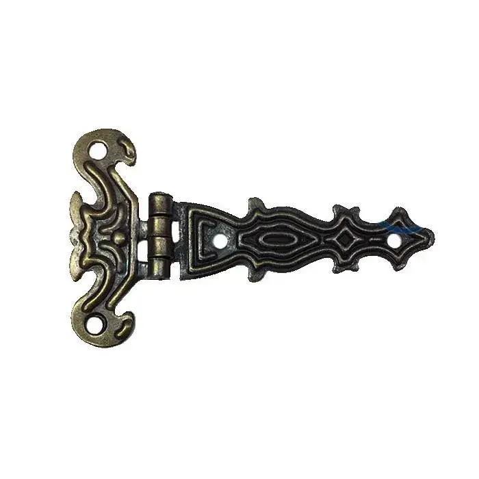 Dekoratif, Sac Tek Kuyruklu Menteşe - 40x68 Mm, Küçük, Antik, 100 Adet