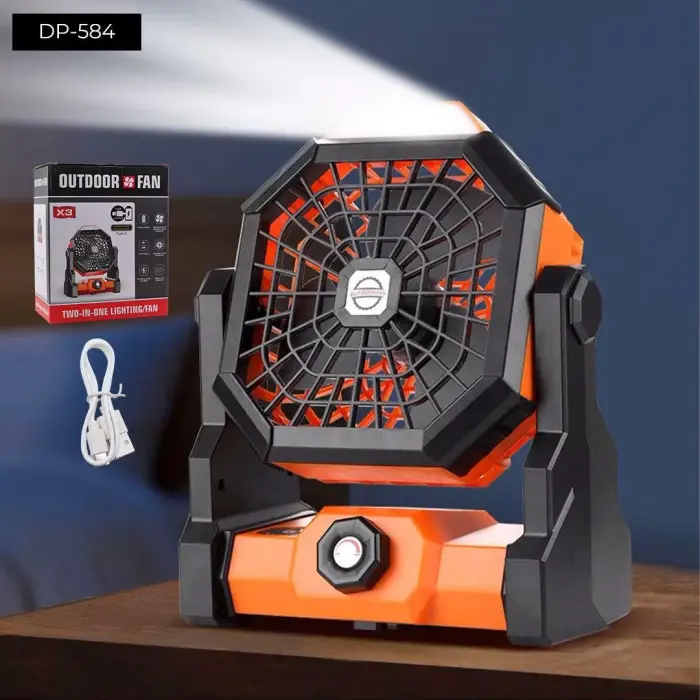 Mini Kare Ledli Fan