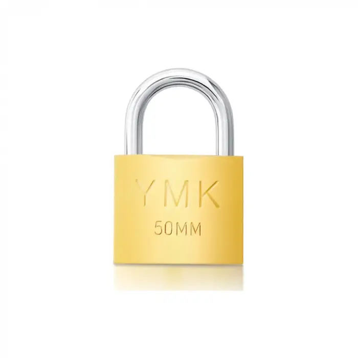 Eko Sarı Boyalı Kısa Kancalı Asma Kilit 50mm