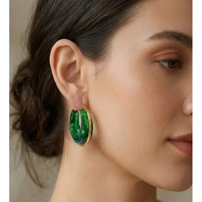 Emerald Touch Vintage Küpe