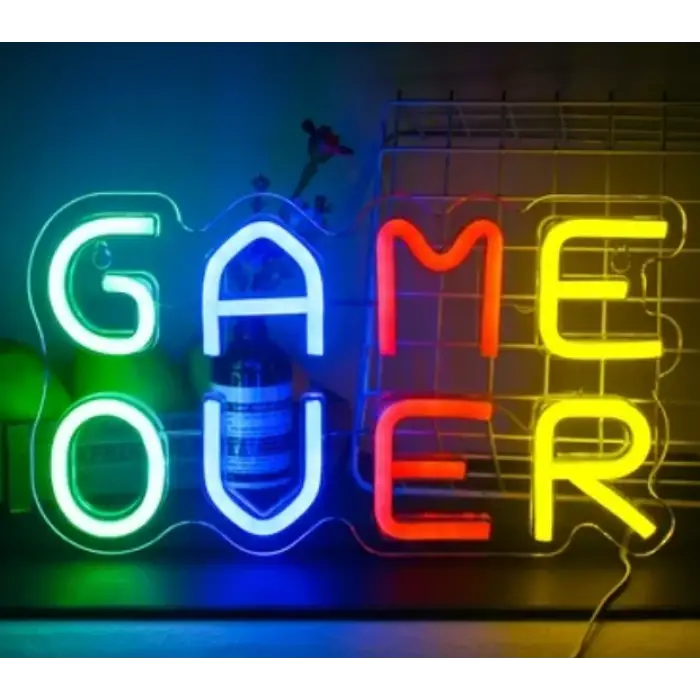 Game Over Yazılı Neon Led Mz-n3