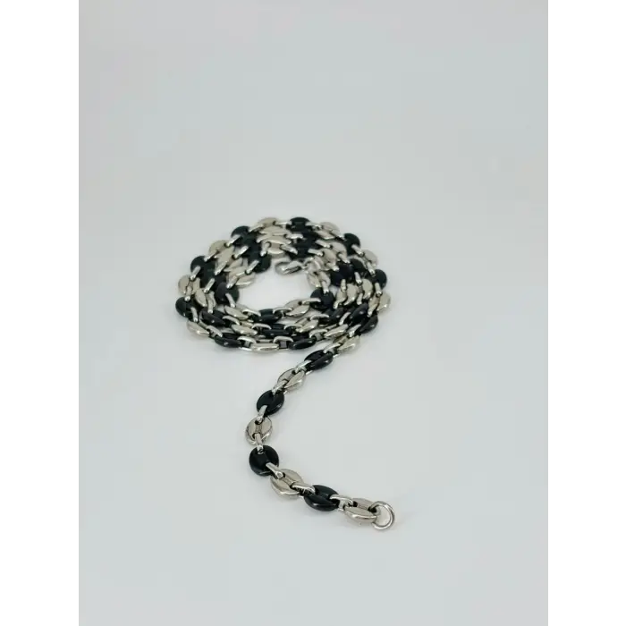 Rodyum Çelik Erkek Kolye 60 Cm - Ekl0044