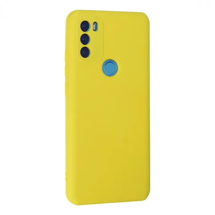 General Mobile Gm 21 Plus Kılıf Nano İçi Kadife Silikon - Sarı