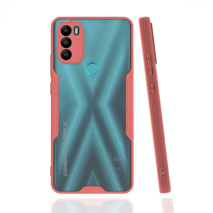 General Mobile Gm 21 Plus Kılıf Platin Silikon - Pembe