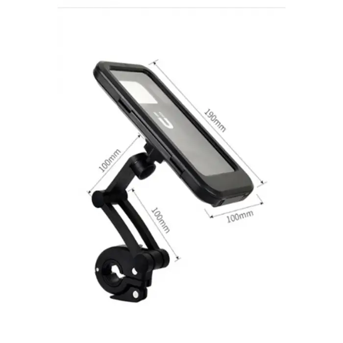 Gidon Bağlantılı Su Geçirmez Mıknatıslı Motorsiklet Telefon Tutucu