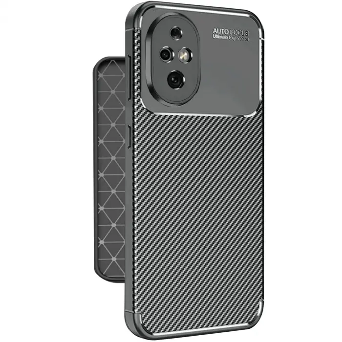 Honor 200 Kılıf Auto Focus Karbon Kapak - Siyah