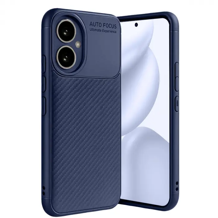 Honor 400 Kılıf Auto Focus Karbon Kapak - Lacivert