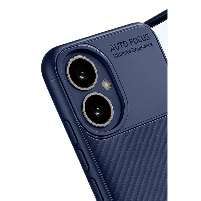 Honor 400 Kılıf Auto Focus Karbon Kapak - Lacivert