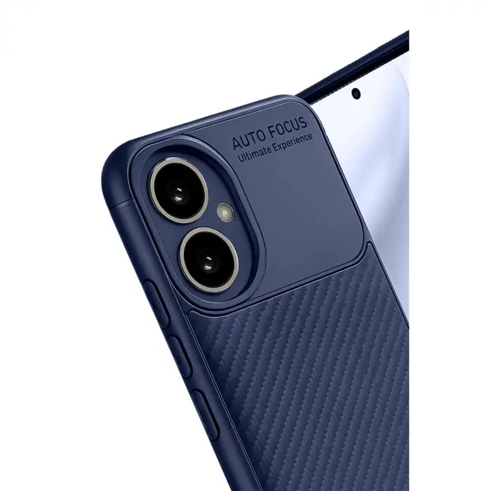 Honor 400 Kılıf Auto Focus Karbon Kapak - Lacivert