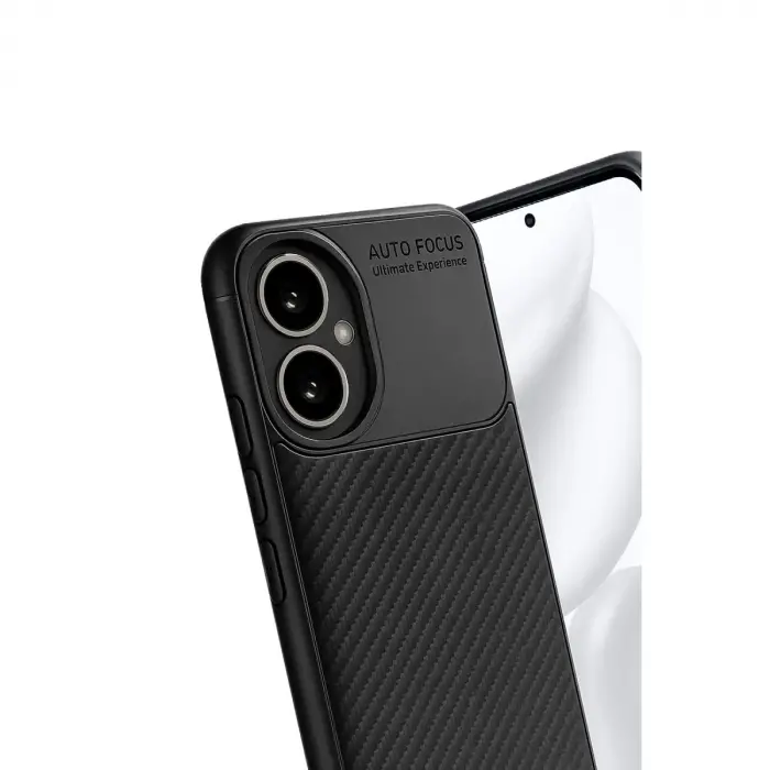 Honor 400 Kılıf Auto Focus Karbon Kapak - Siyah