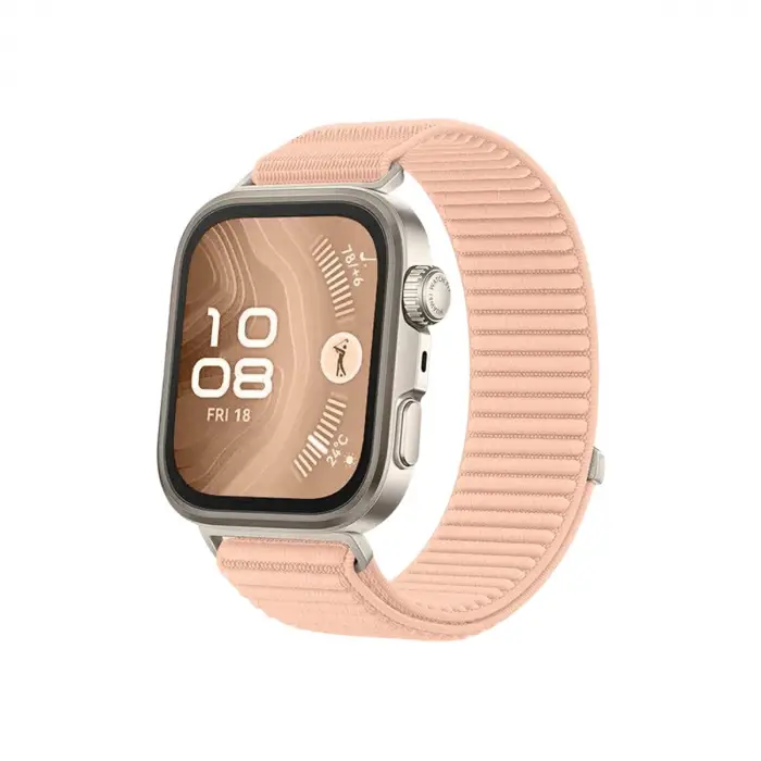 Huawei Fit 4 Braid Kordon (SAAT DEĞİLDİR) - Pudra