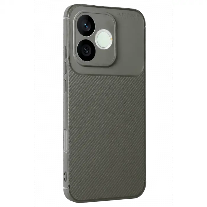 Huawei Honor 600 Lite Auto Focus Karbon Kapak - Gri